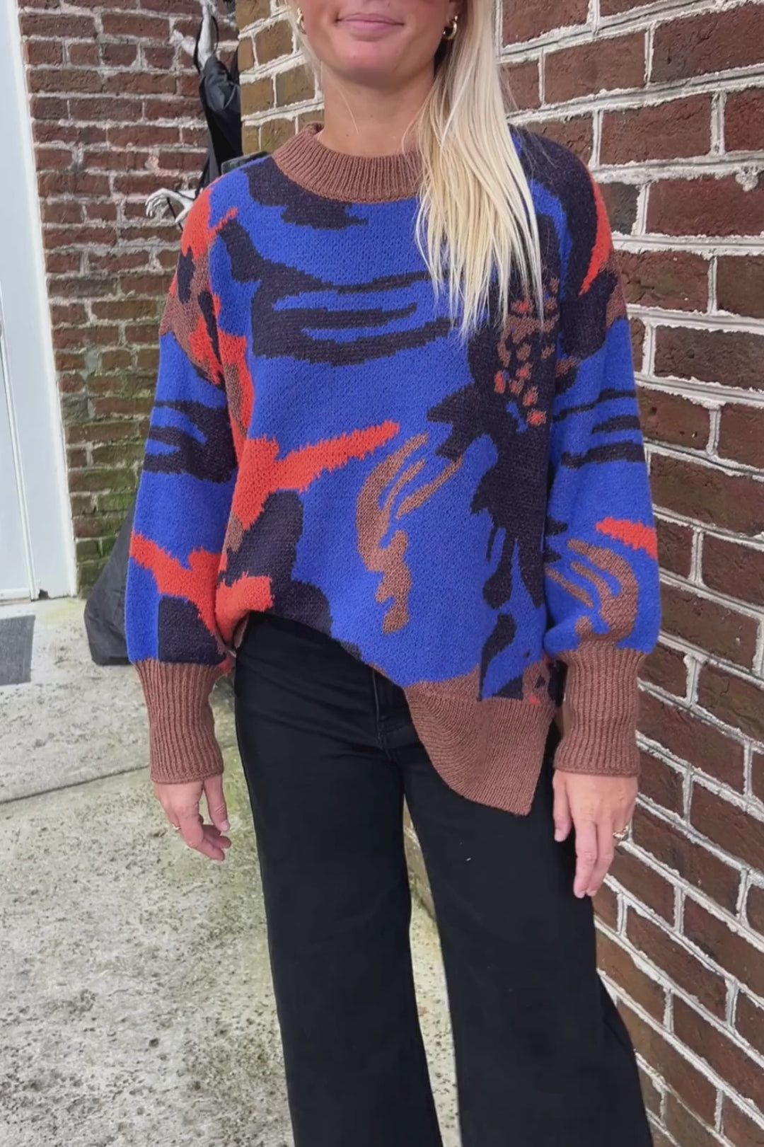 Cromartie sweater, blue multi