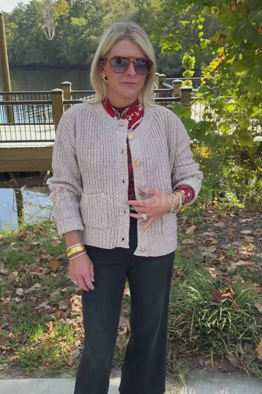 Ames cardigan sweater, oatmeal