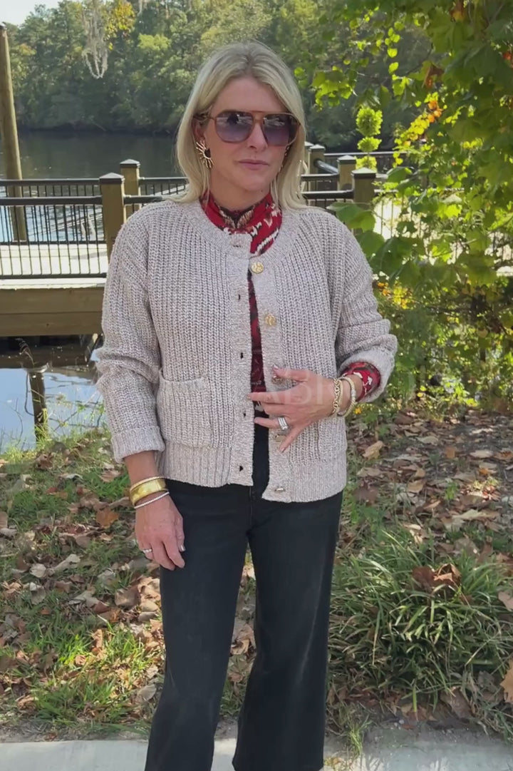 Ames cardigan sweater, oatmeal