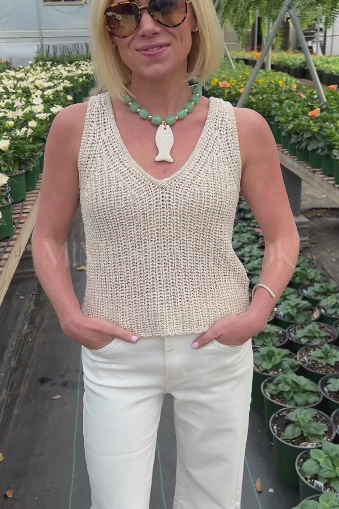 Kaydee top, natural