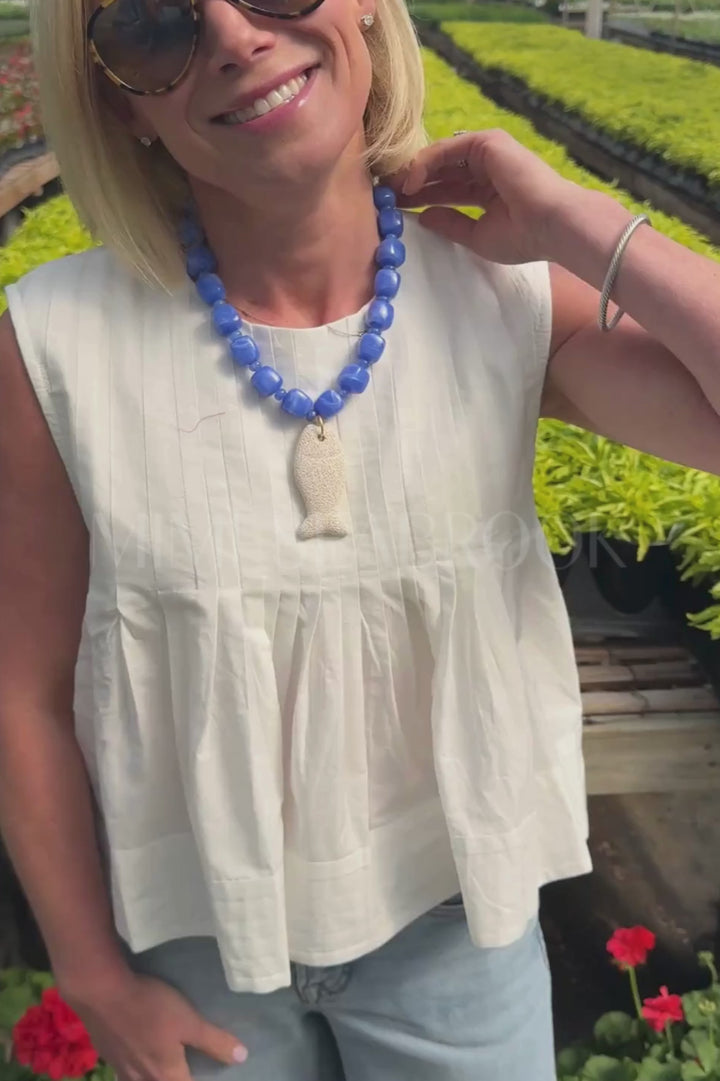 Cordelia top, cream