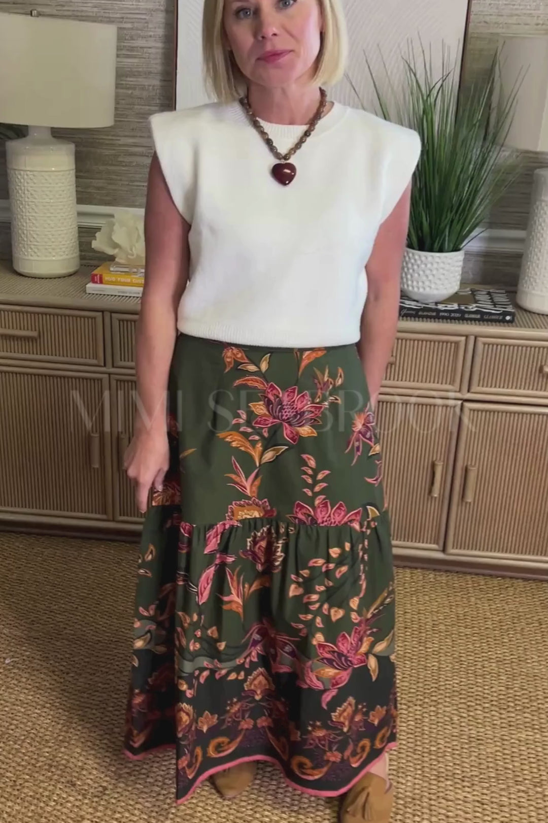 Ada skirt, olive trails