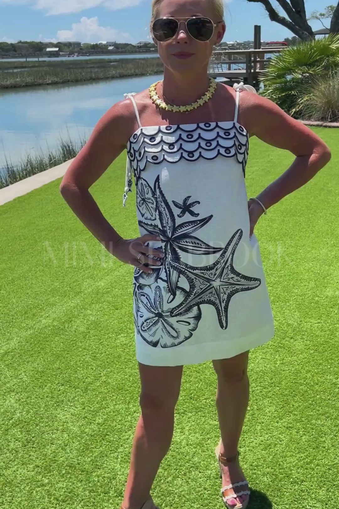 Coast Stars Mini Dress by Farm Rio