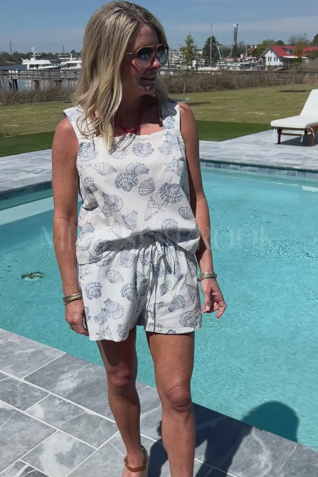 Sykes top & shorts set