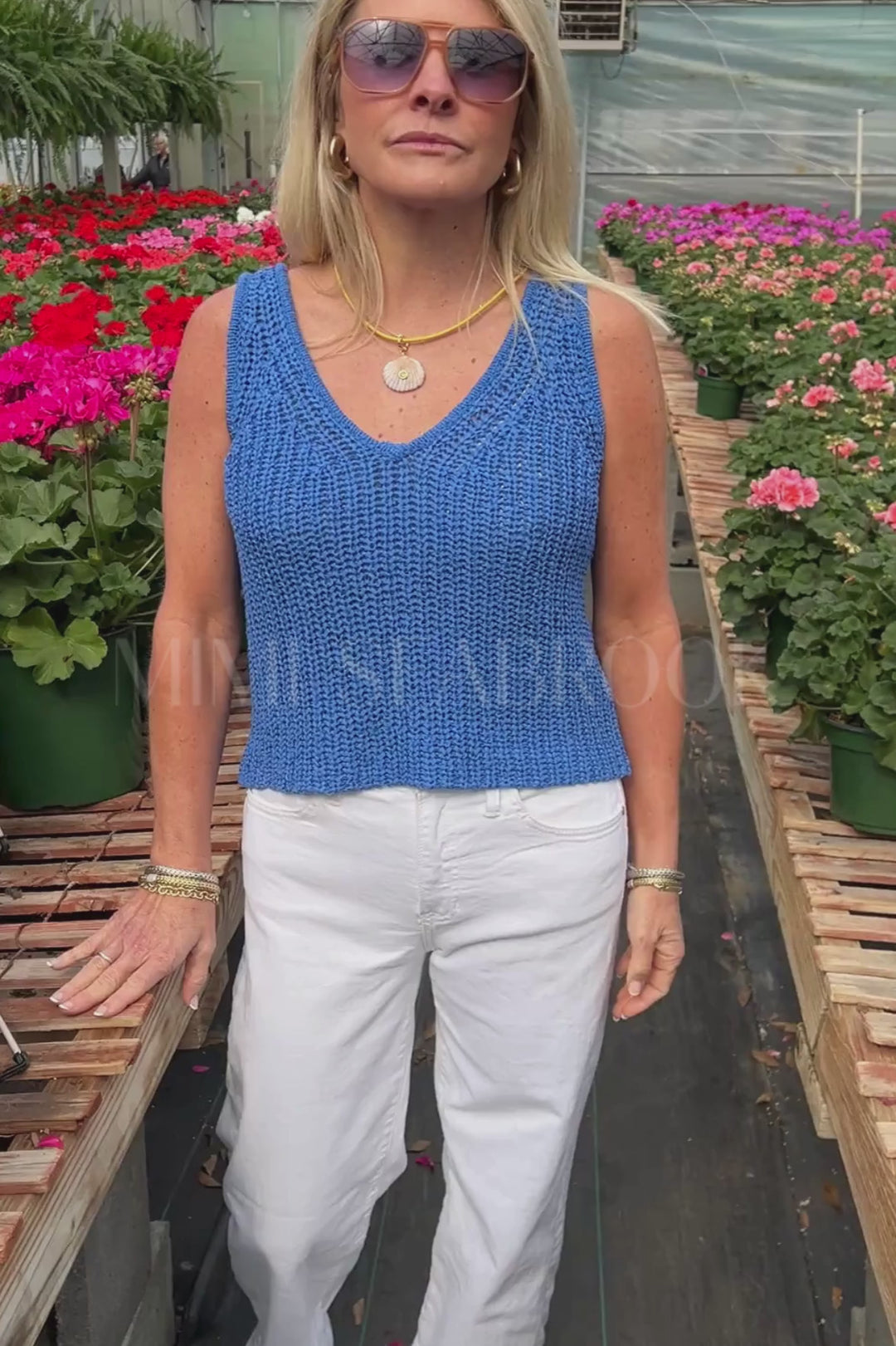 Kaydee top, surf blue