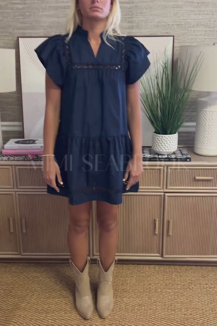 Nell dress, navy