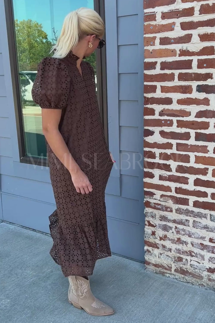 Parish dress, brown