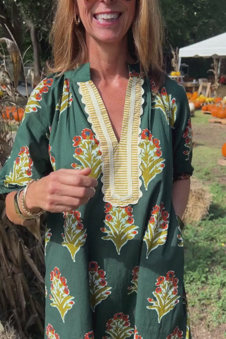 Hanover dress, green