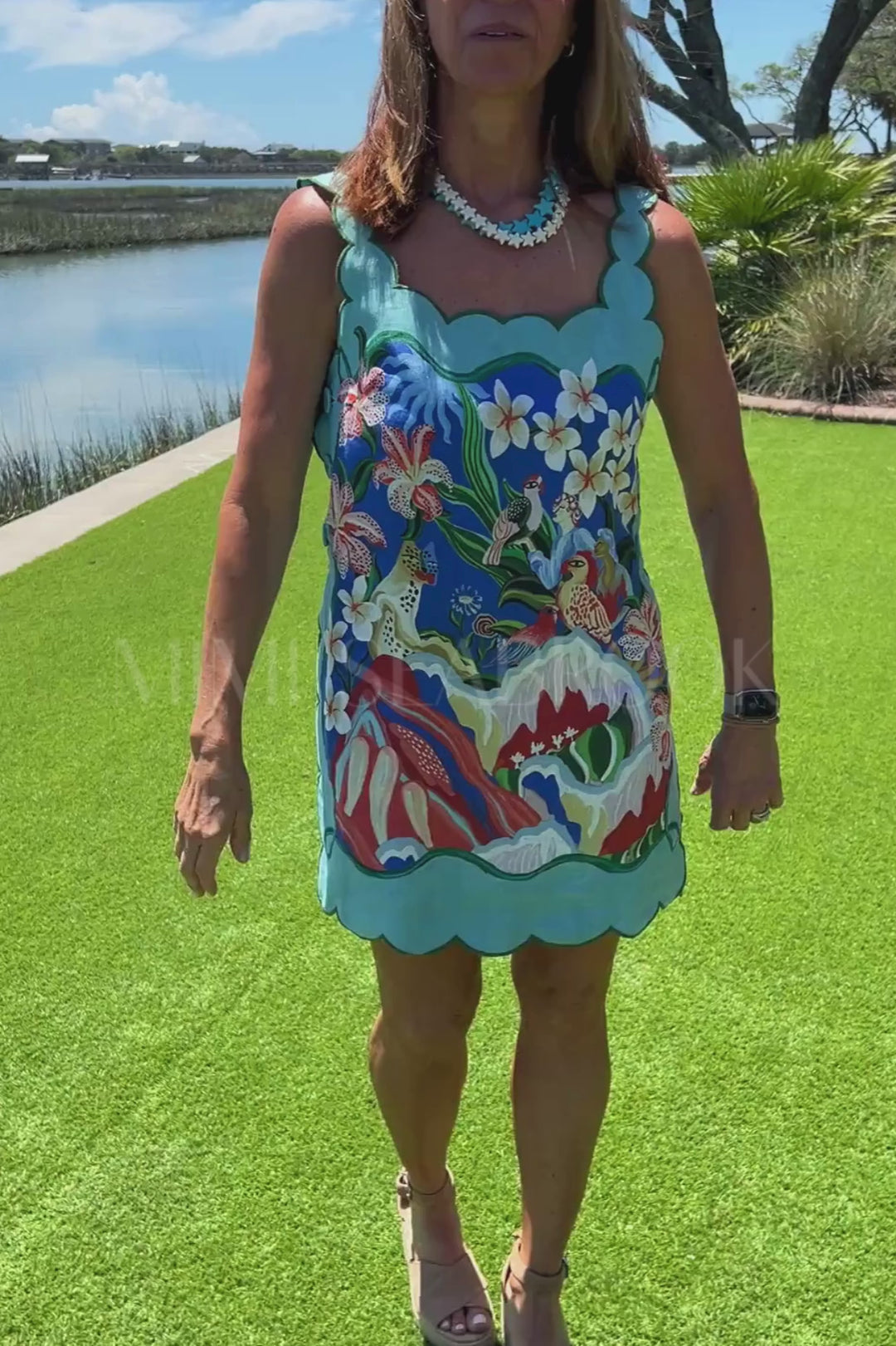 Garden Of Life Scarf Mini Dress by Farm Rio