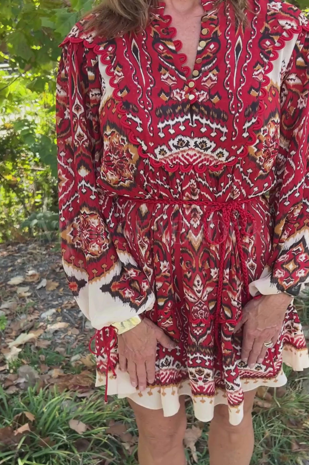 Ainika Pineapple Tapestry Mini Dress by Farm Rio