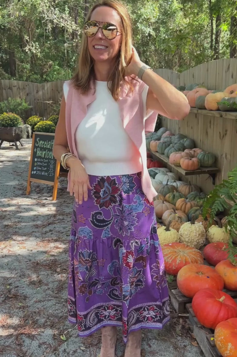 Ada skirt, purple sparkle