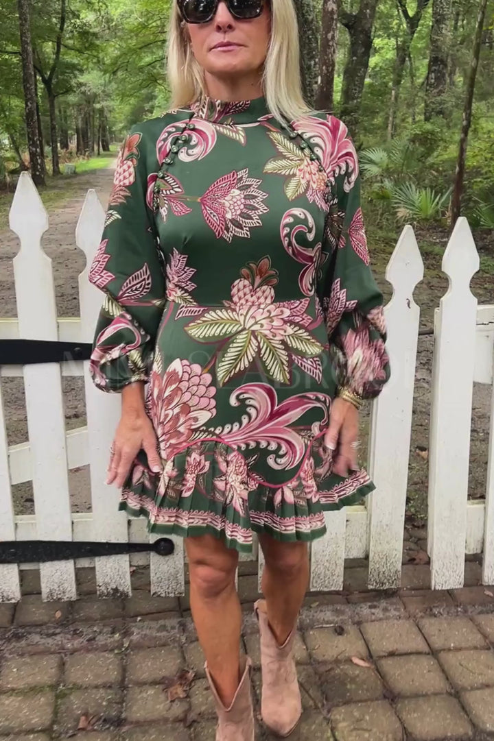 Arabesque Paradise Floral Mini Dress by Farm Rio