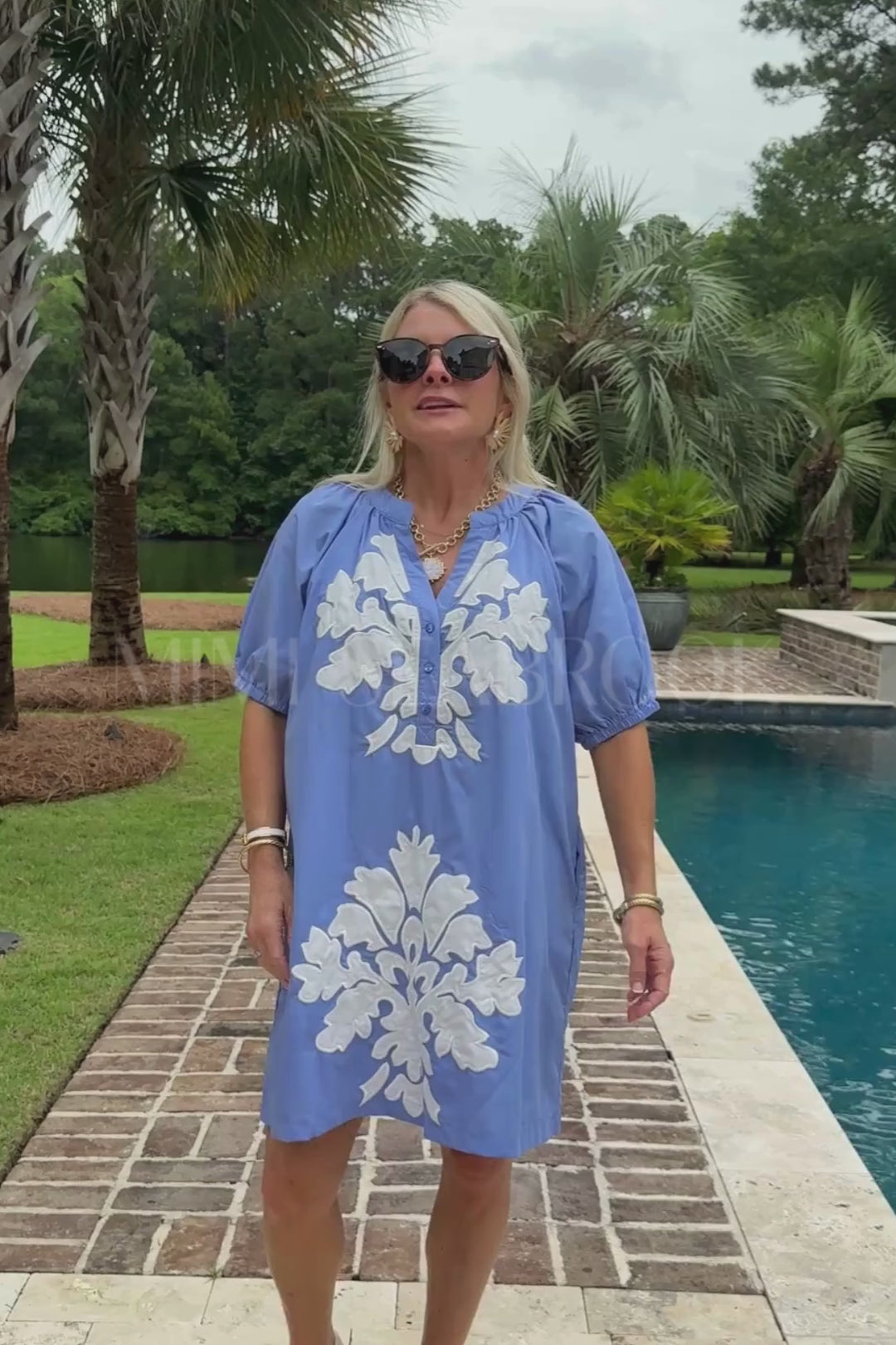 Rayna dress, blue
