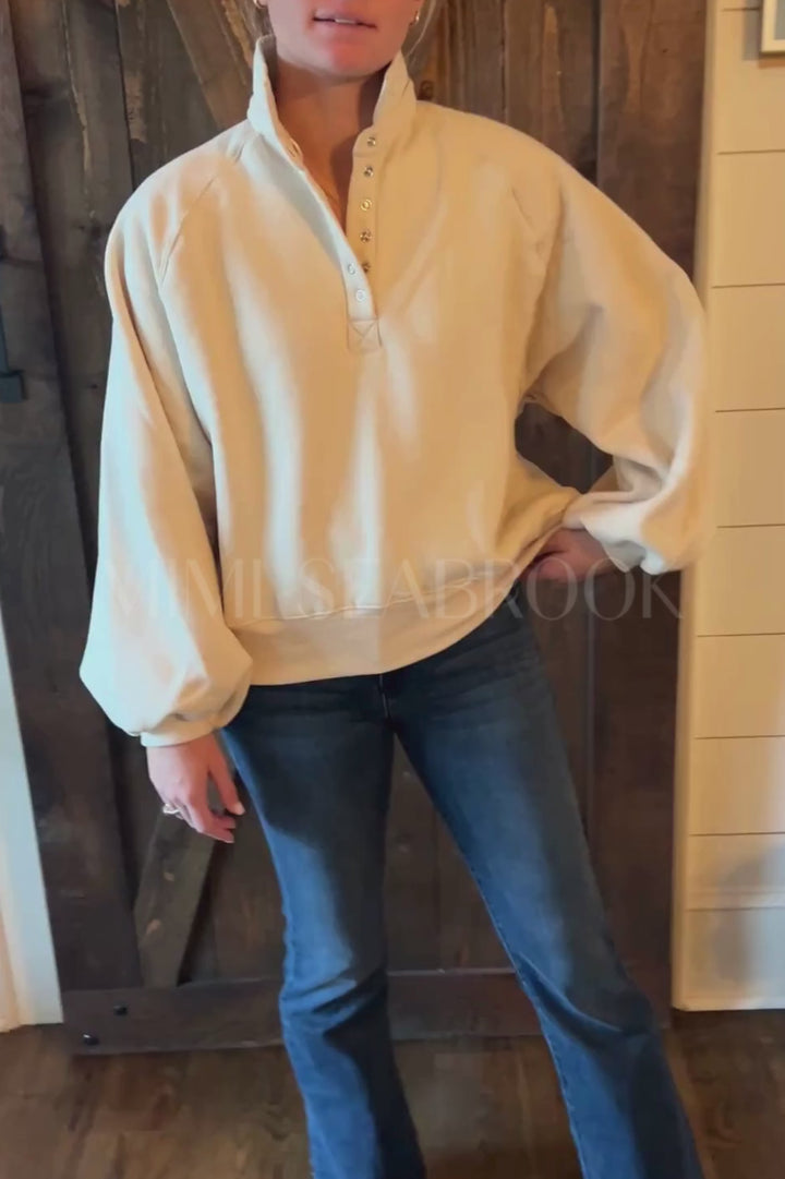 Charlize collared sweater, cream