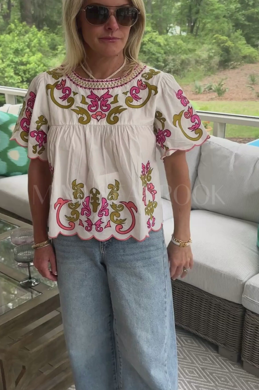 Harbison top, white
