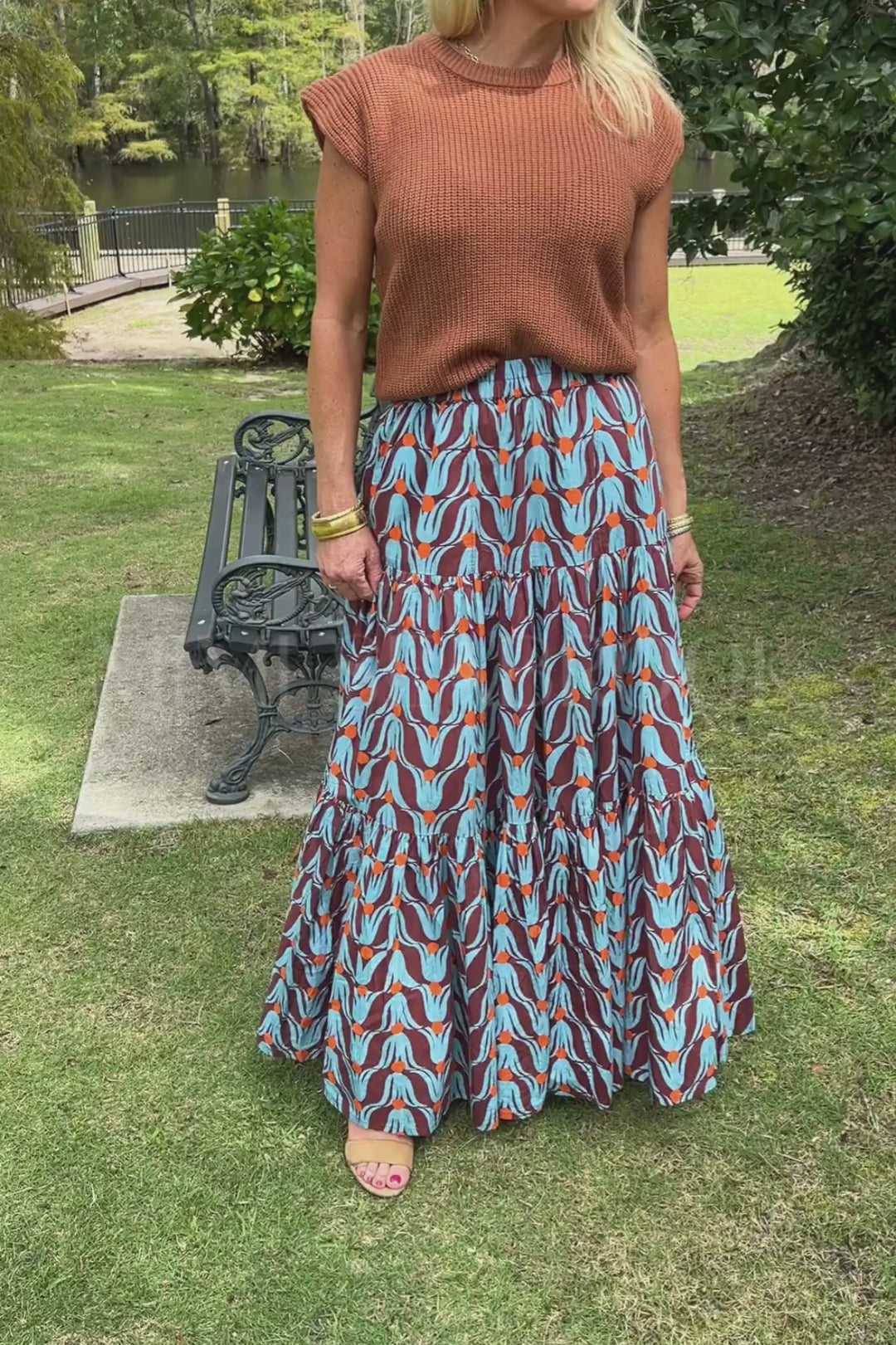 Tiered Maxi Skirt by Oliphant