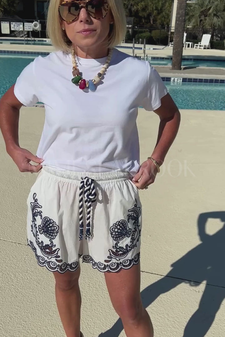 Garden Tiles Richelieu Shorts by Farm Rio