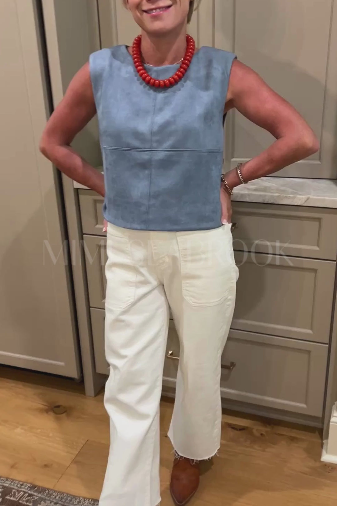 Guthrie top, blue