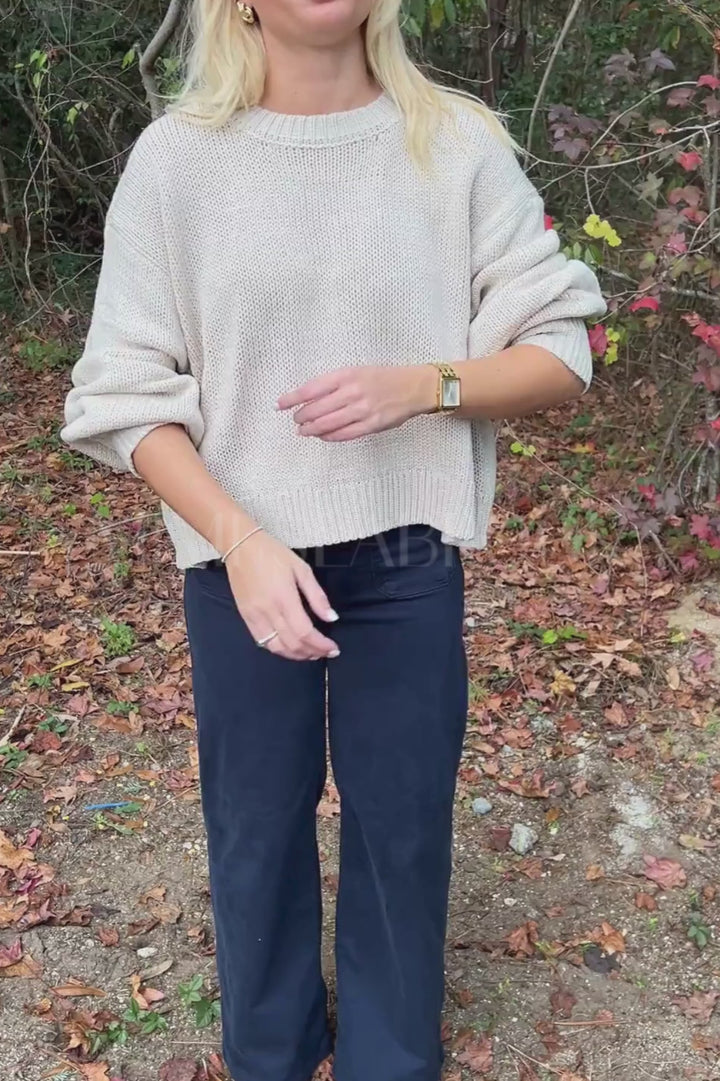 Winston sweater, stone