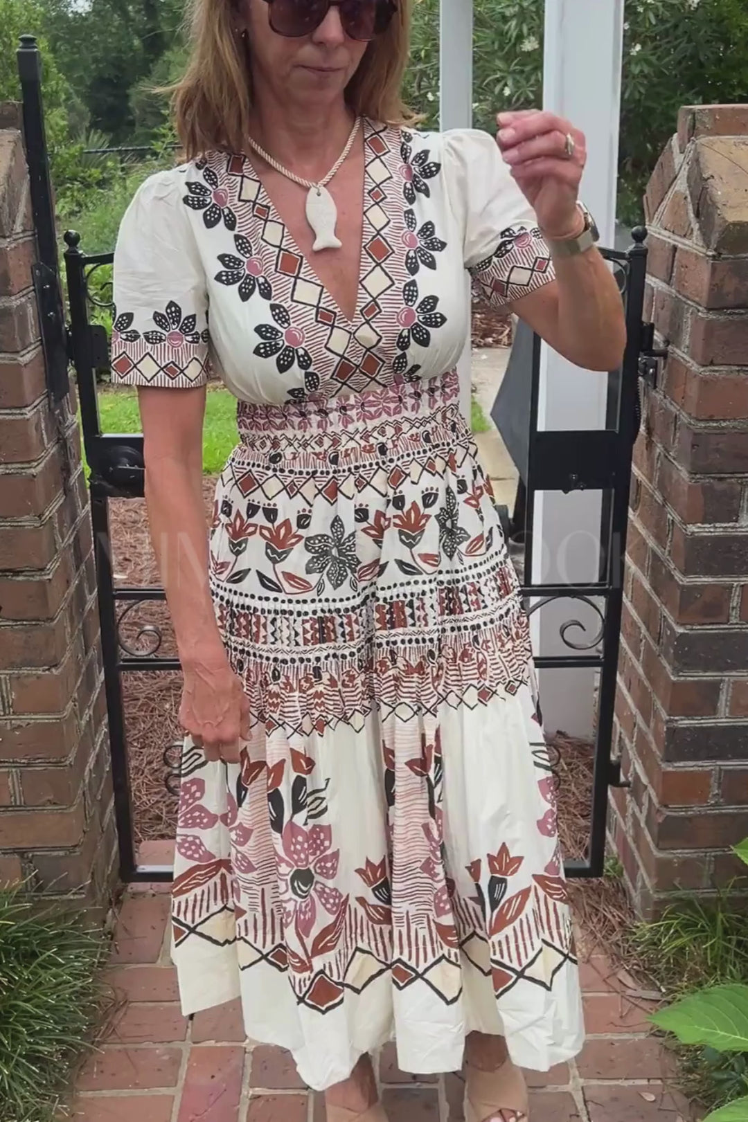 Ainika Rustic Flowers Maxi Dress by Farm Rio