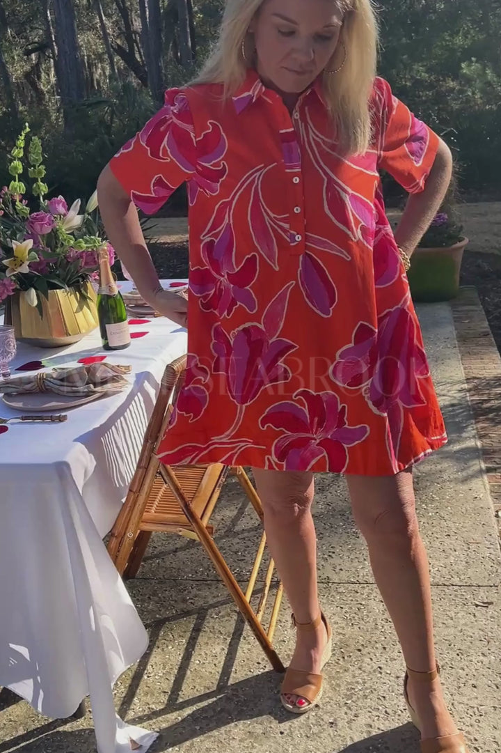 Bennie dress, orange