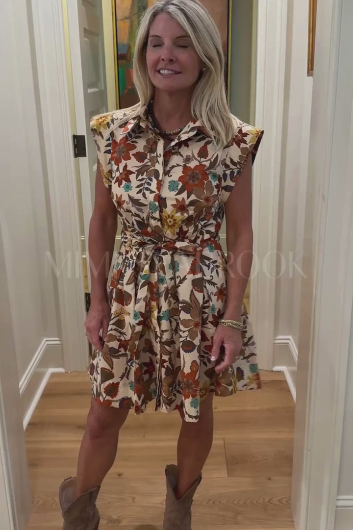 Astera dress, tan