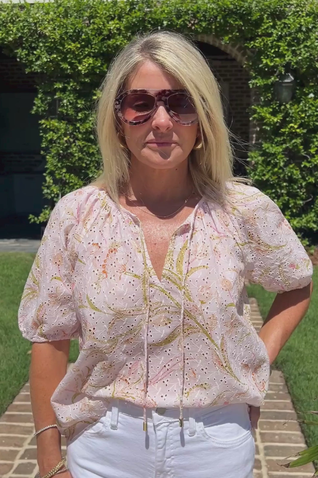Johana Top, Florabella Print by Cleobella