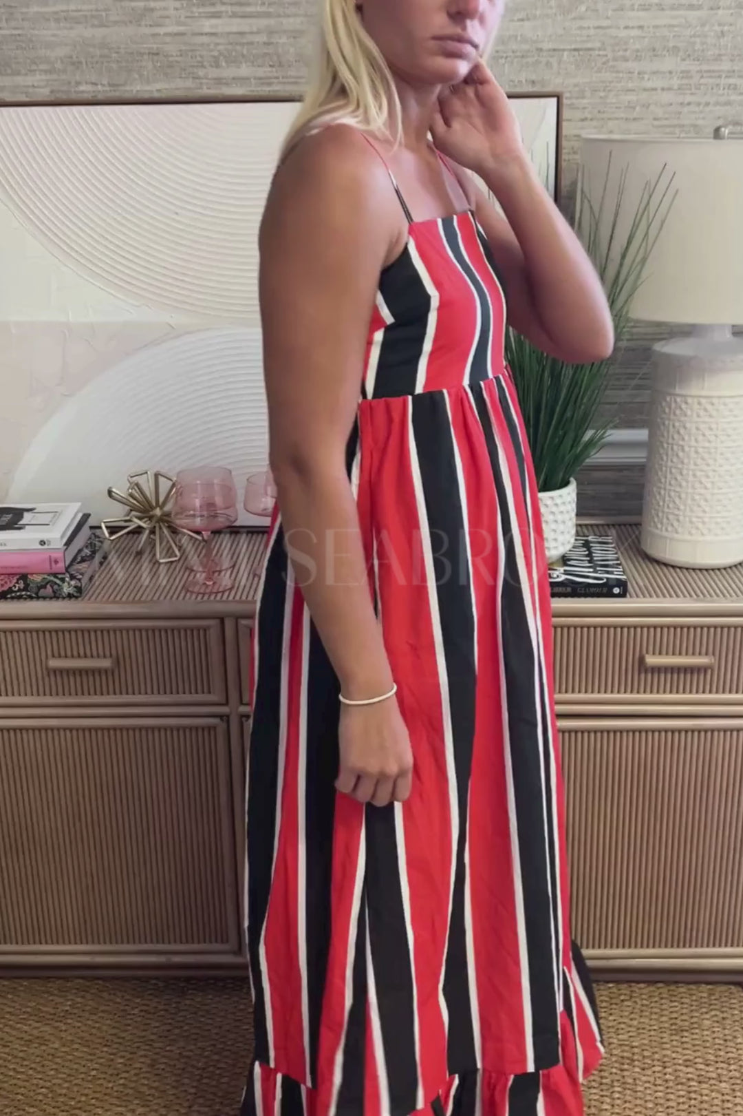 Barron dress, red