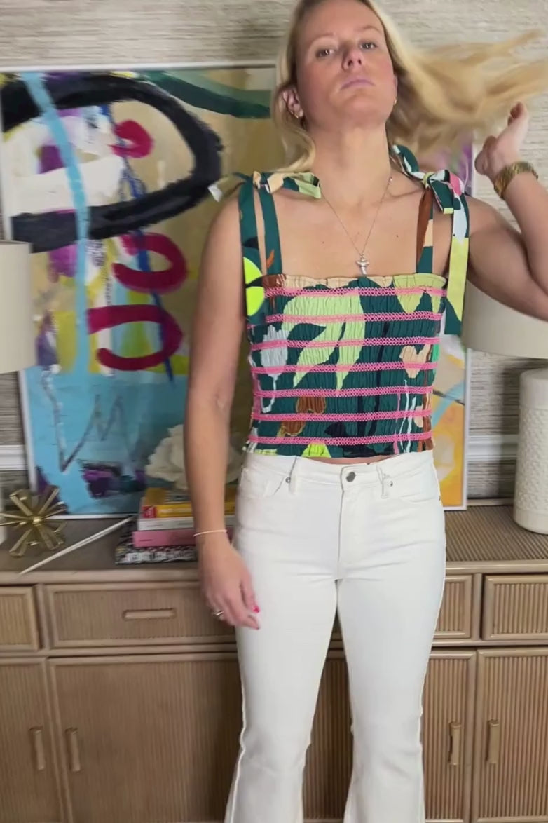 Ella Top, Paradiso Green by Oliphant