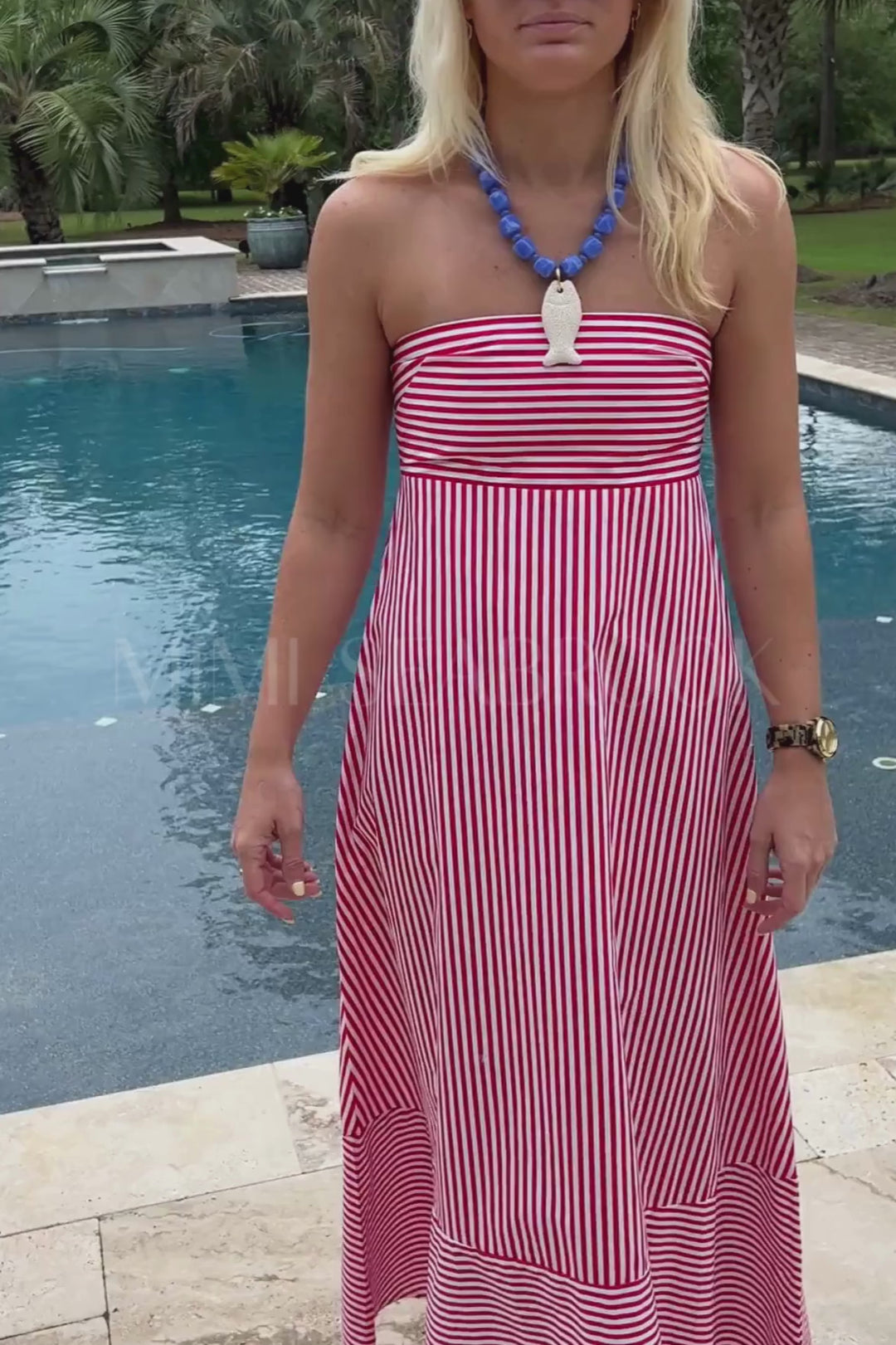 Timothy Dress, Mario Stripe by Lusana