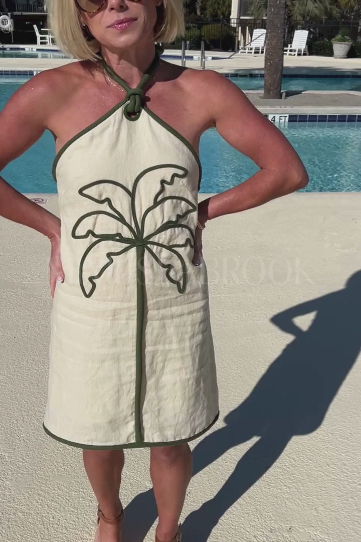 Sand Coconut Sleeveless Mini Dress by Farm Rio
