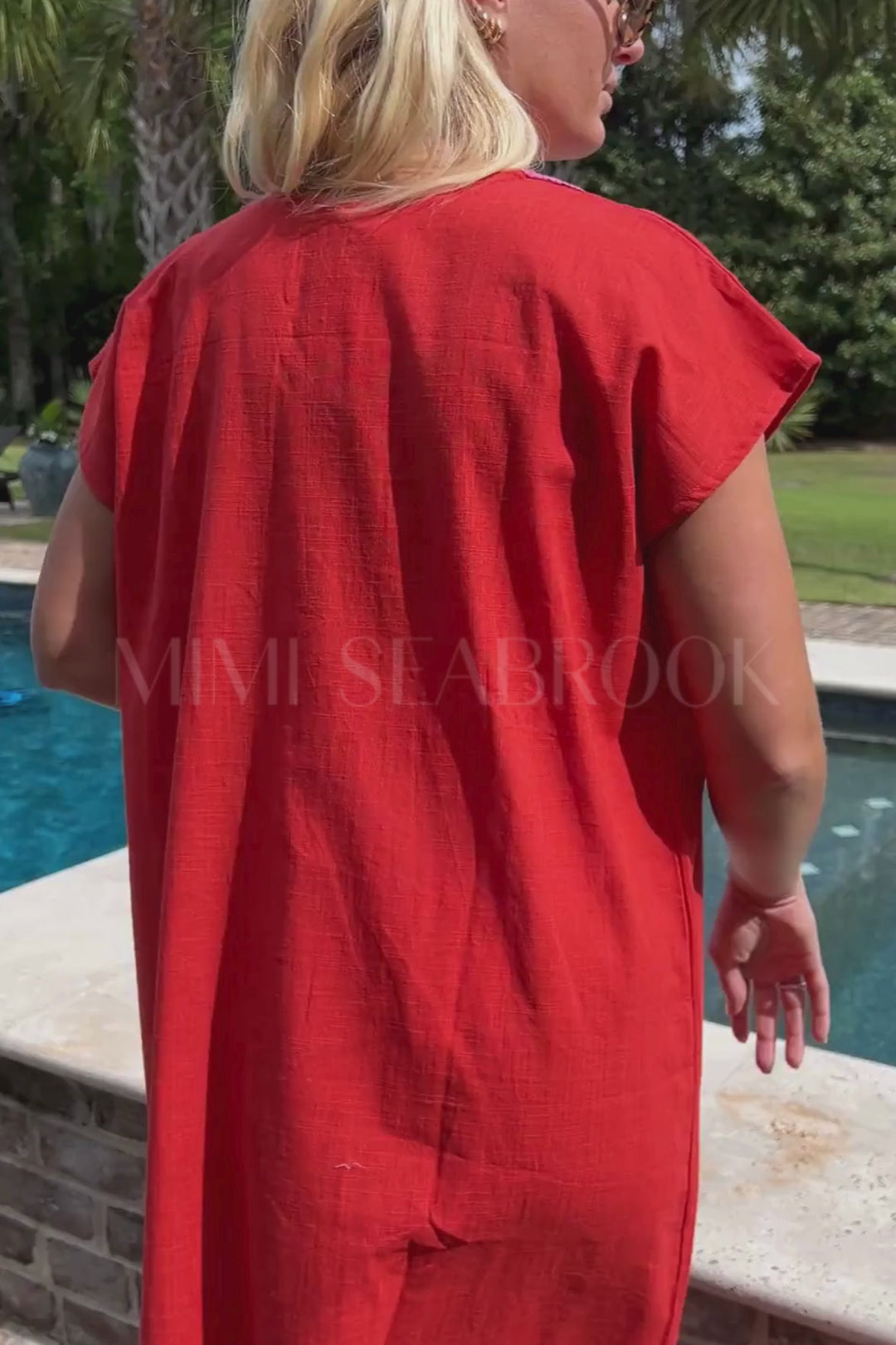 Nalu dress coverup, orange