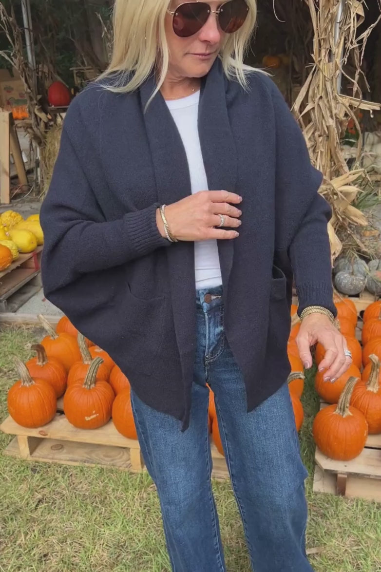 Carlton sweater, navy