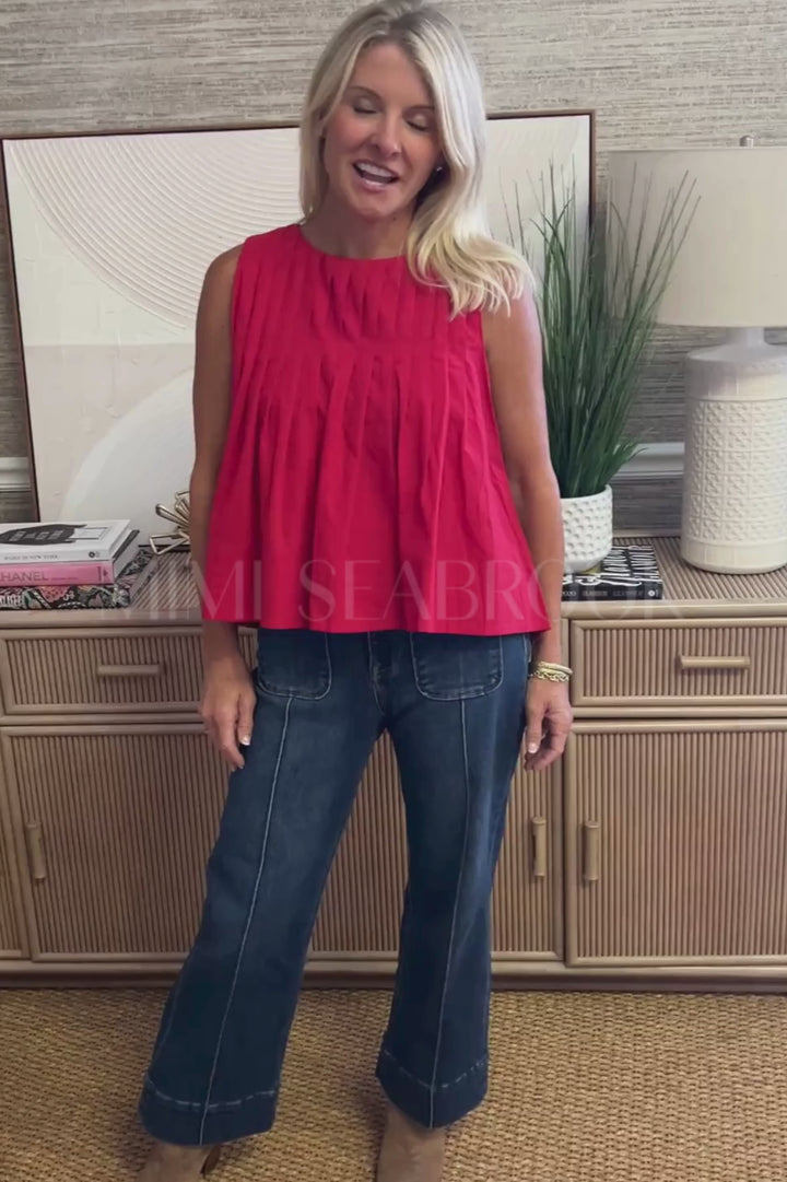Moreno top, red