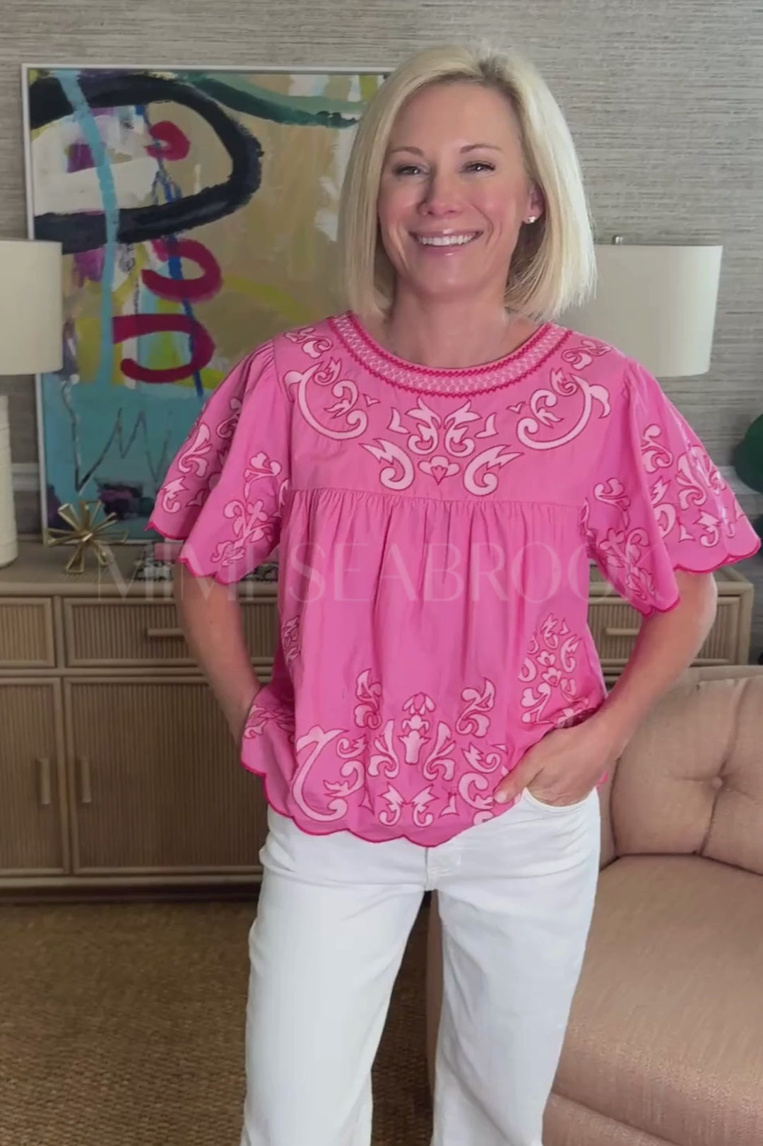 Ilse top, pink