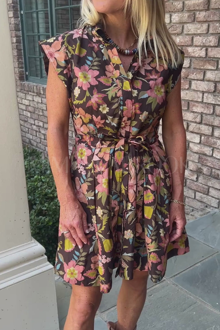Astera dress, brown