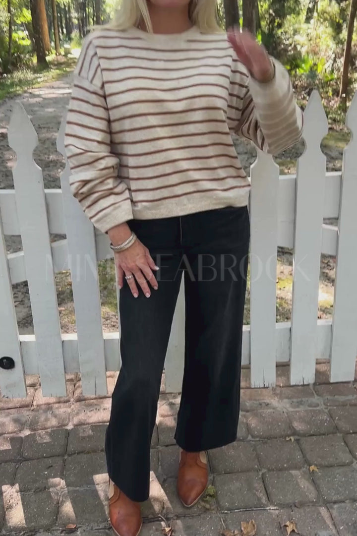 Ginny sweater, oatmeal/camel