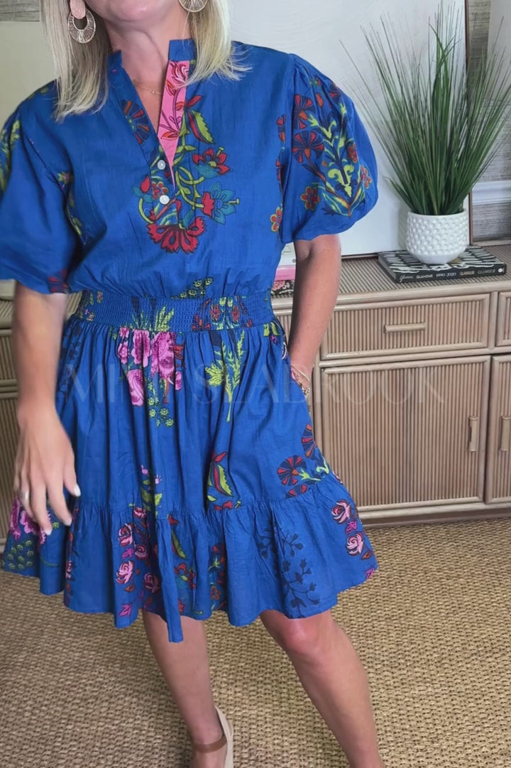 Gardner dress, blue