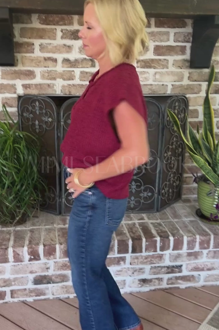 Culbertson sweater, wine