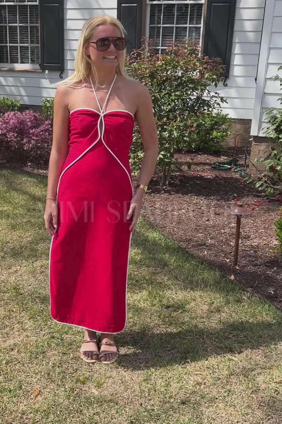 Romy dress, red