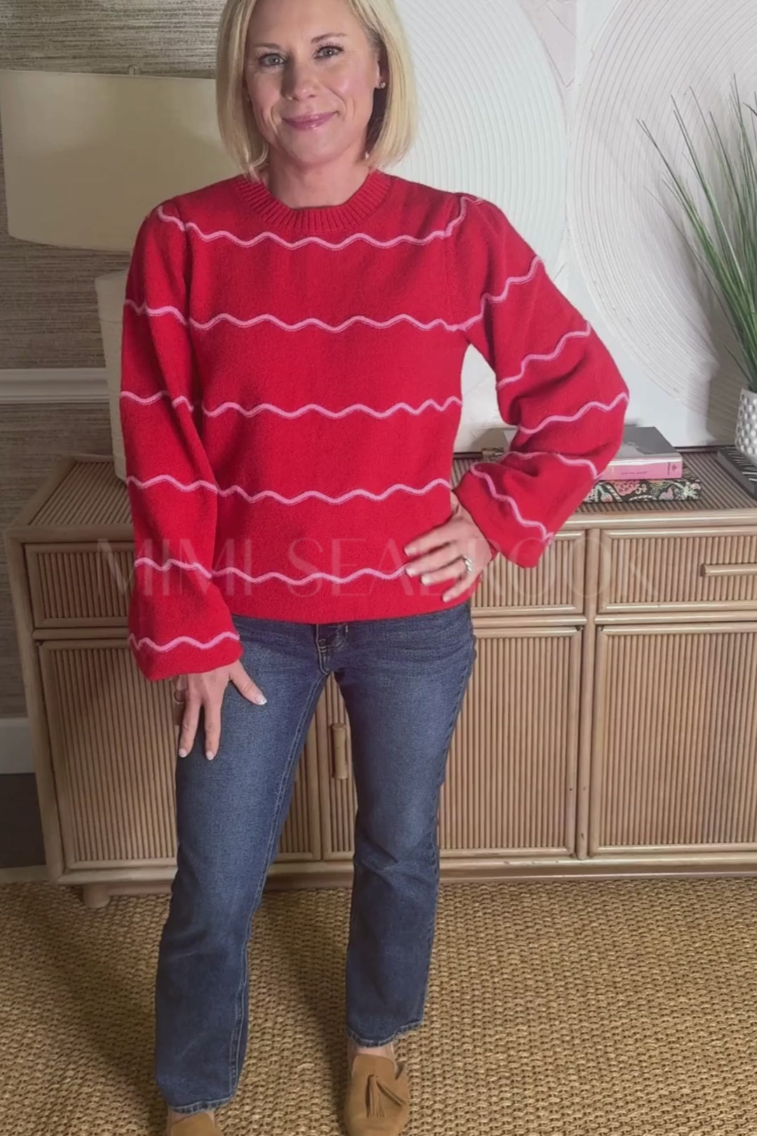 Denise sweater, red