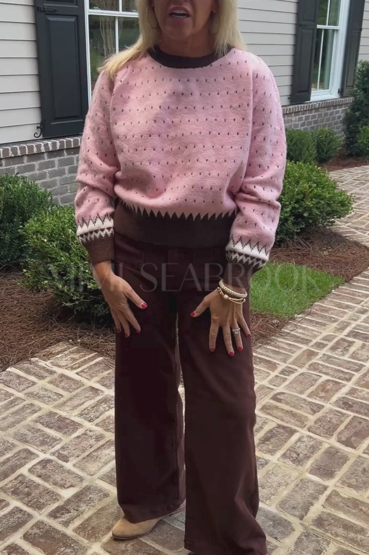 Cornell sweater, rose brown