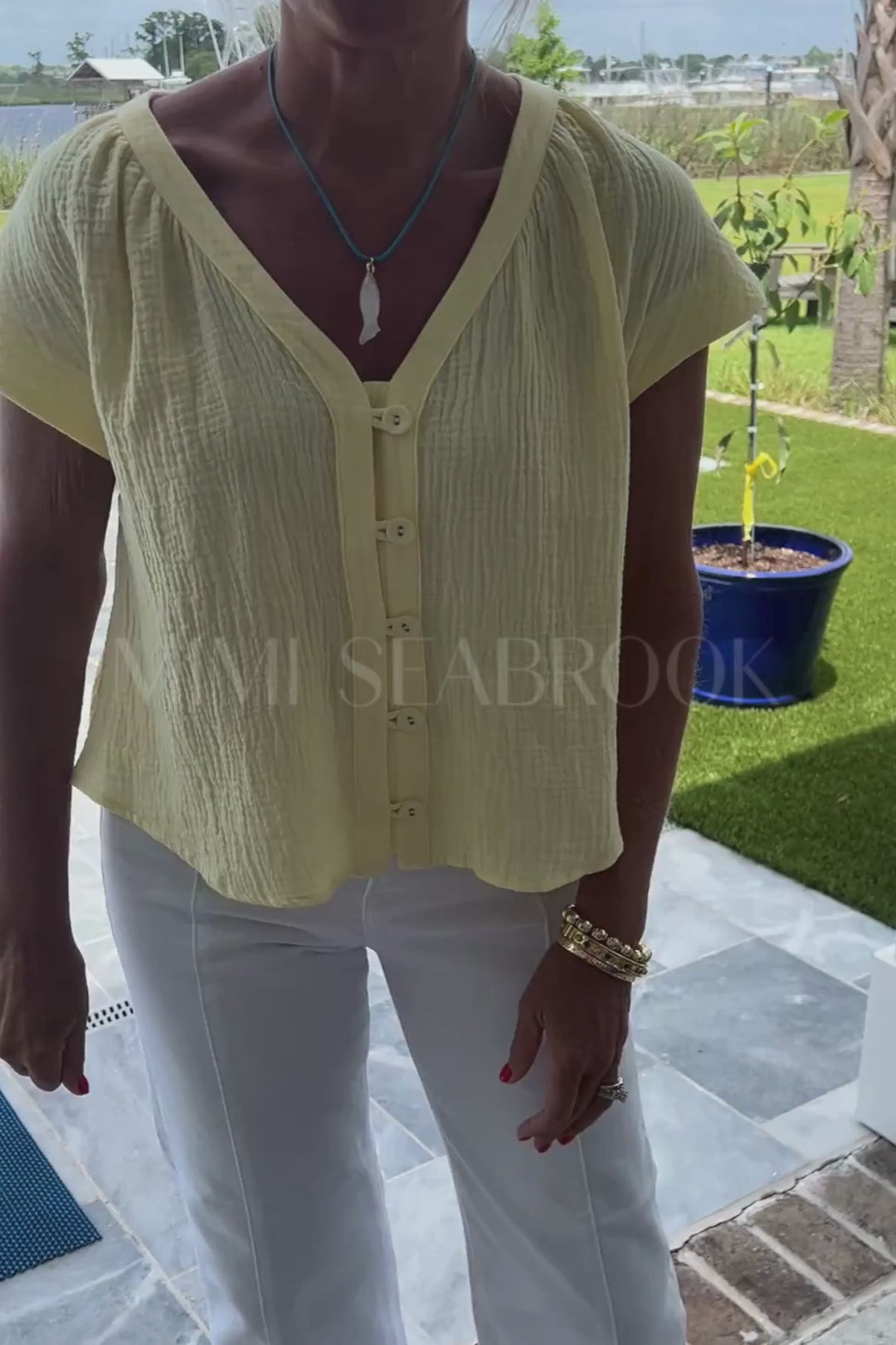 Isabelle top, yellow