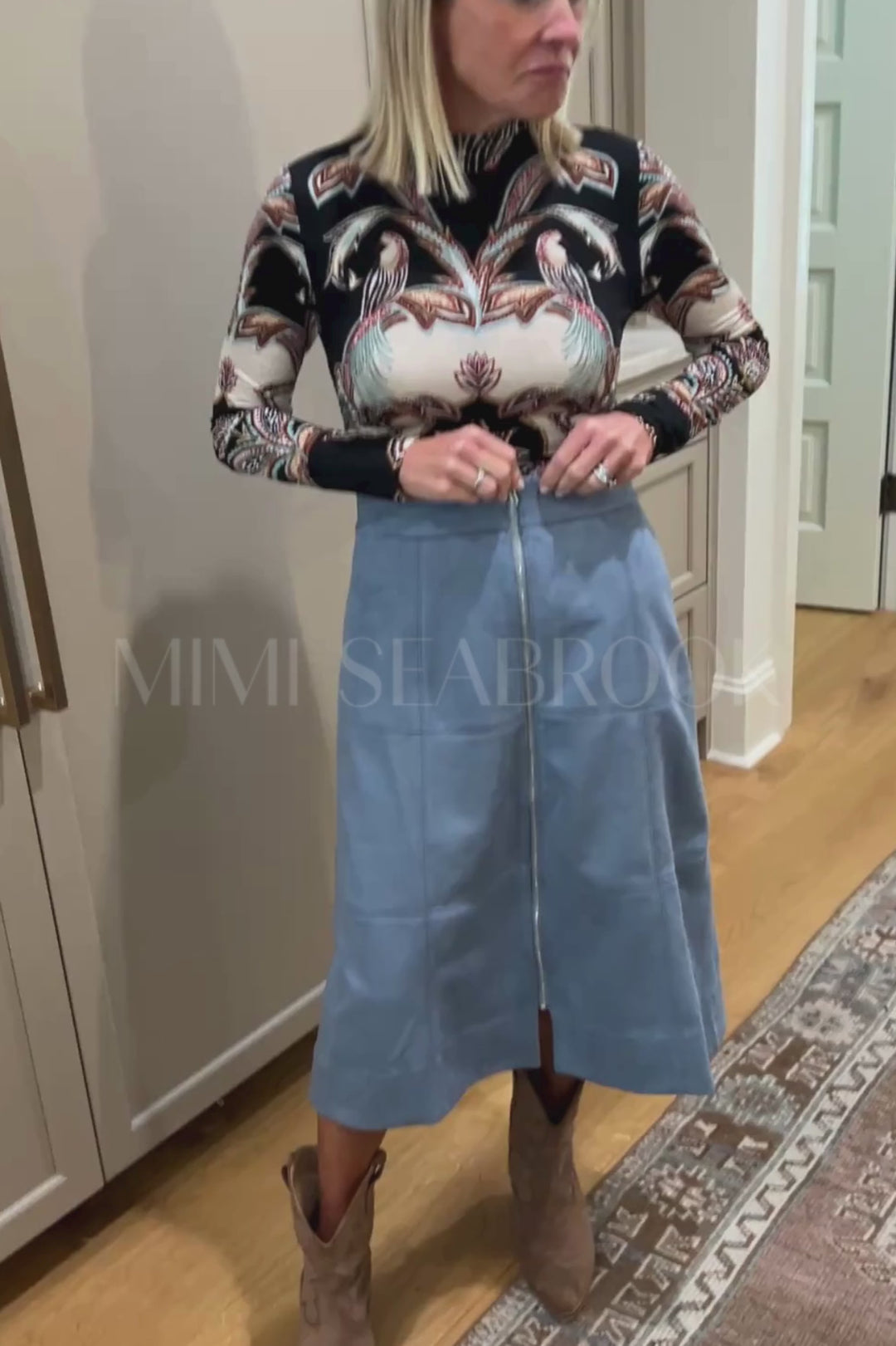 Janet skirt, blue