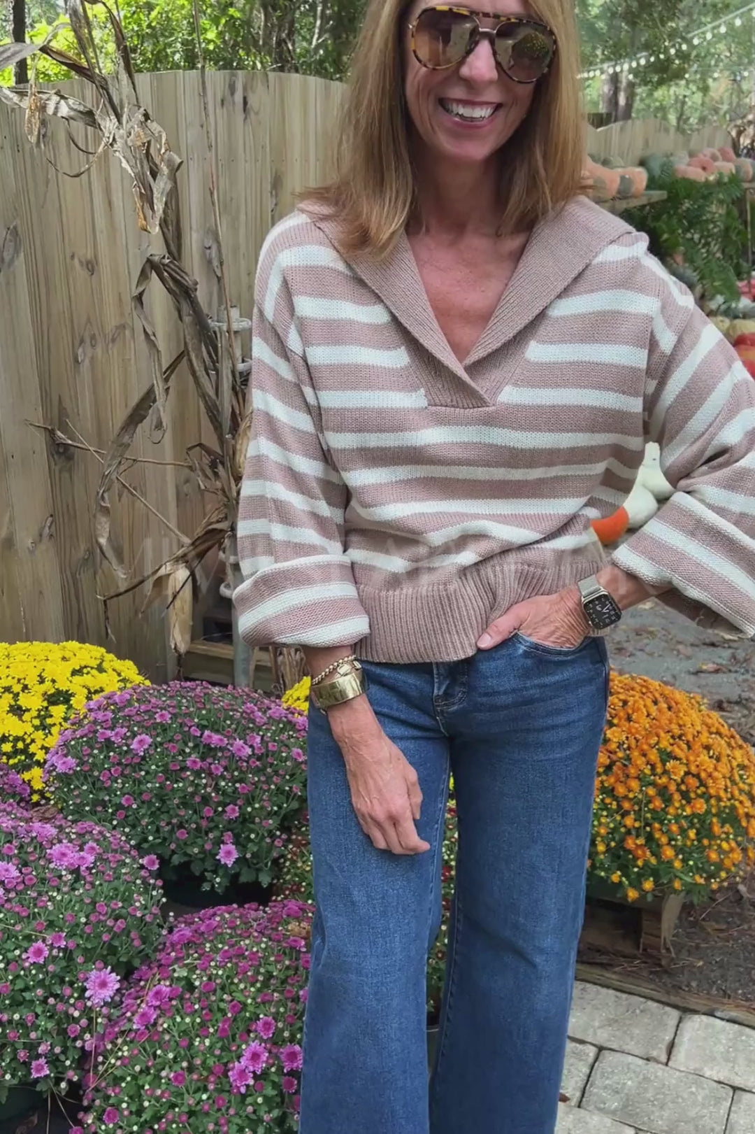 Avah sweater, dark taupe