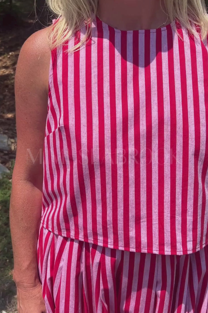 Hugh top, red
