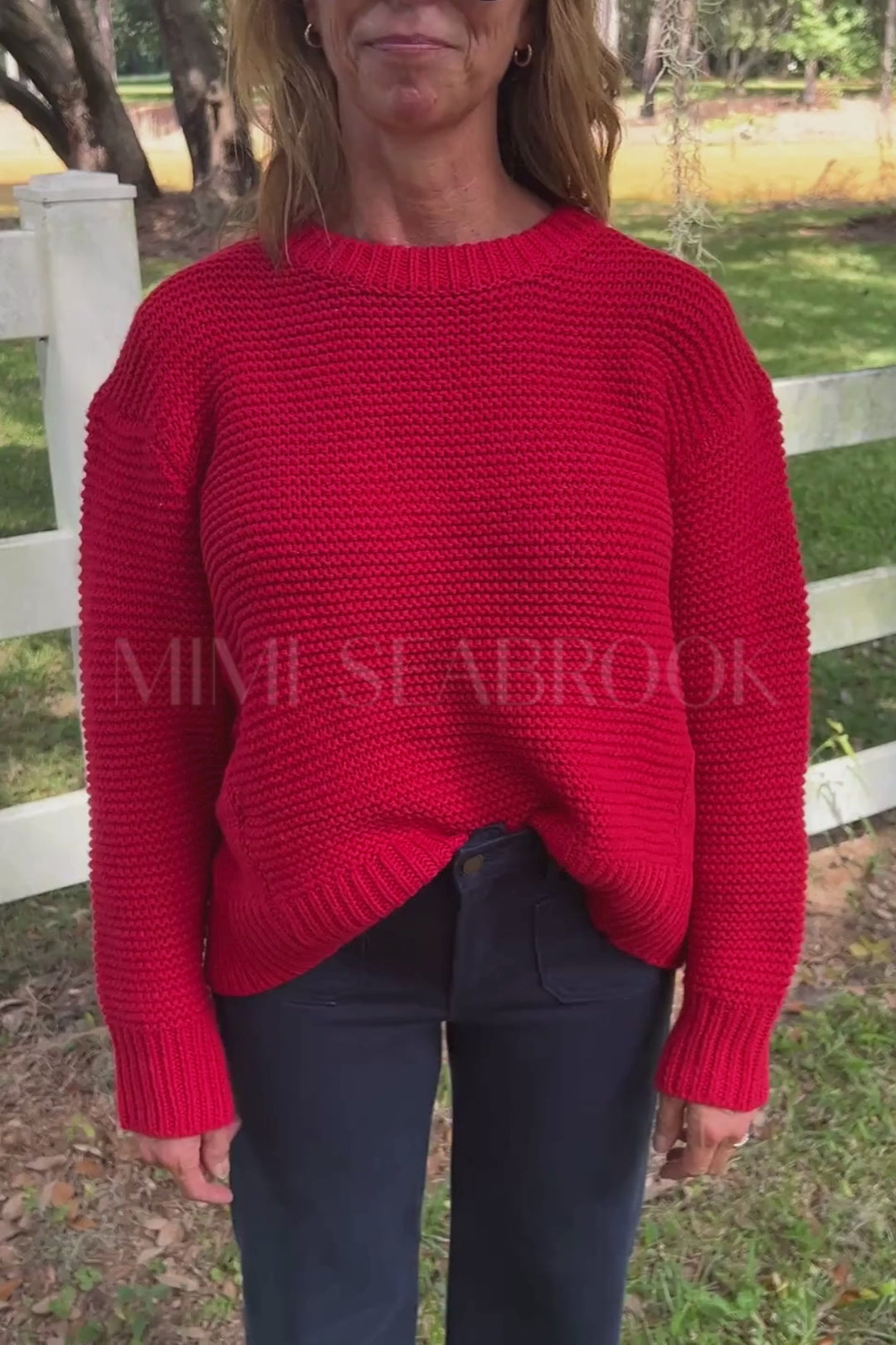 Shella sweater, red
