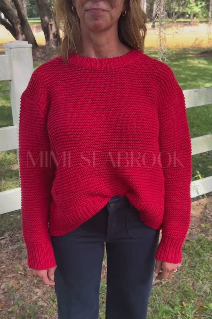 Shella sweater, red