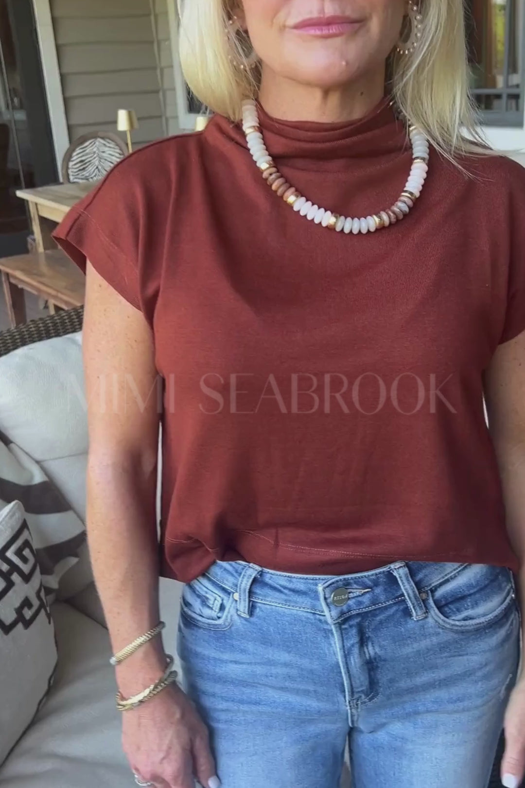 Kalei top, rust
