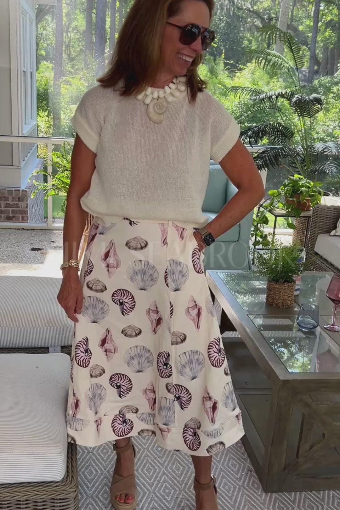 Callen denim skirt
